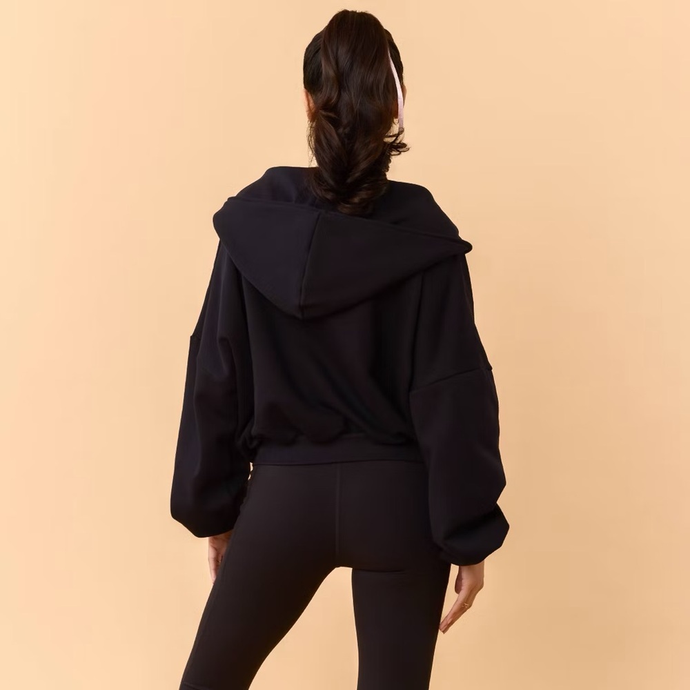 Blogilates Women's Marshmallow Full Zip Hooded Sweatshirt - Picture 2 of 6